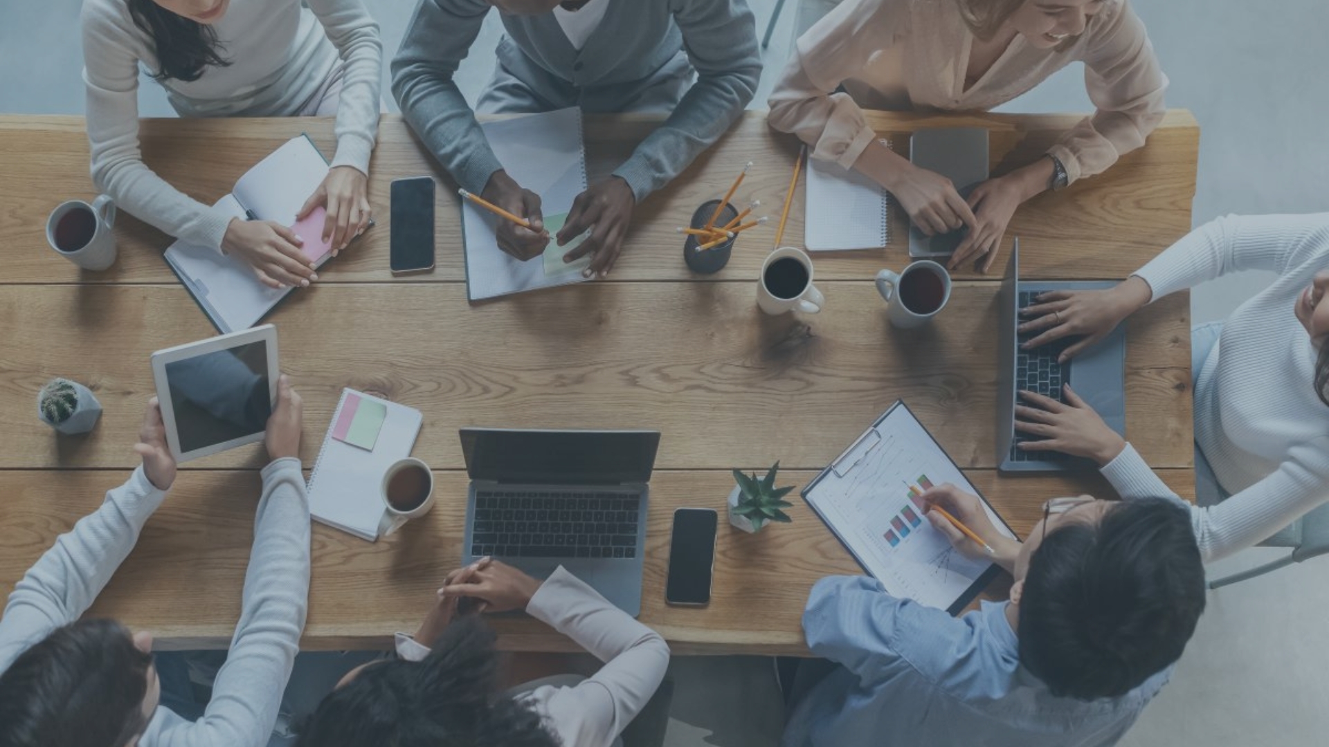 blue dan grey minimalist company profile presentation